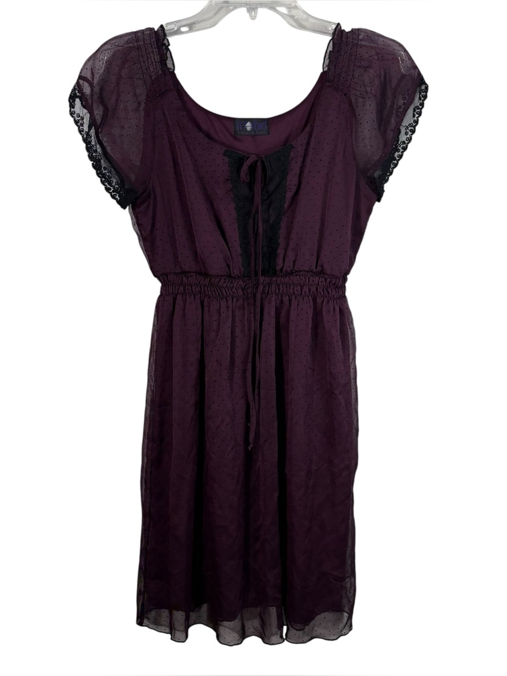 Morbid Threads Vintage Y2K Purple Polka Dot Dress Whimsigoth Goth Punk Wednesday